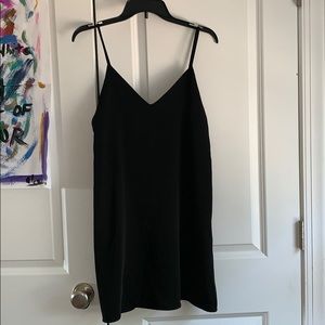 Black slip dress